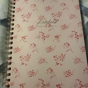 Fringe Studio Pink Floral Spiral Notebook